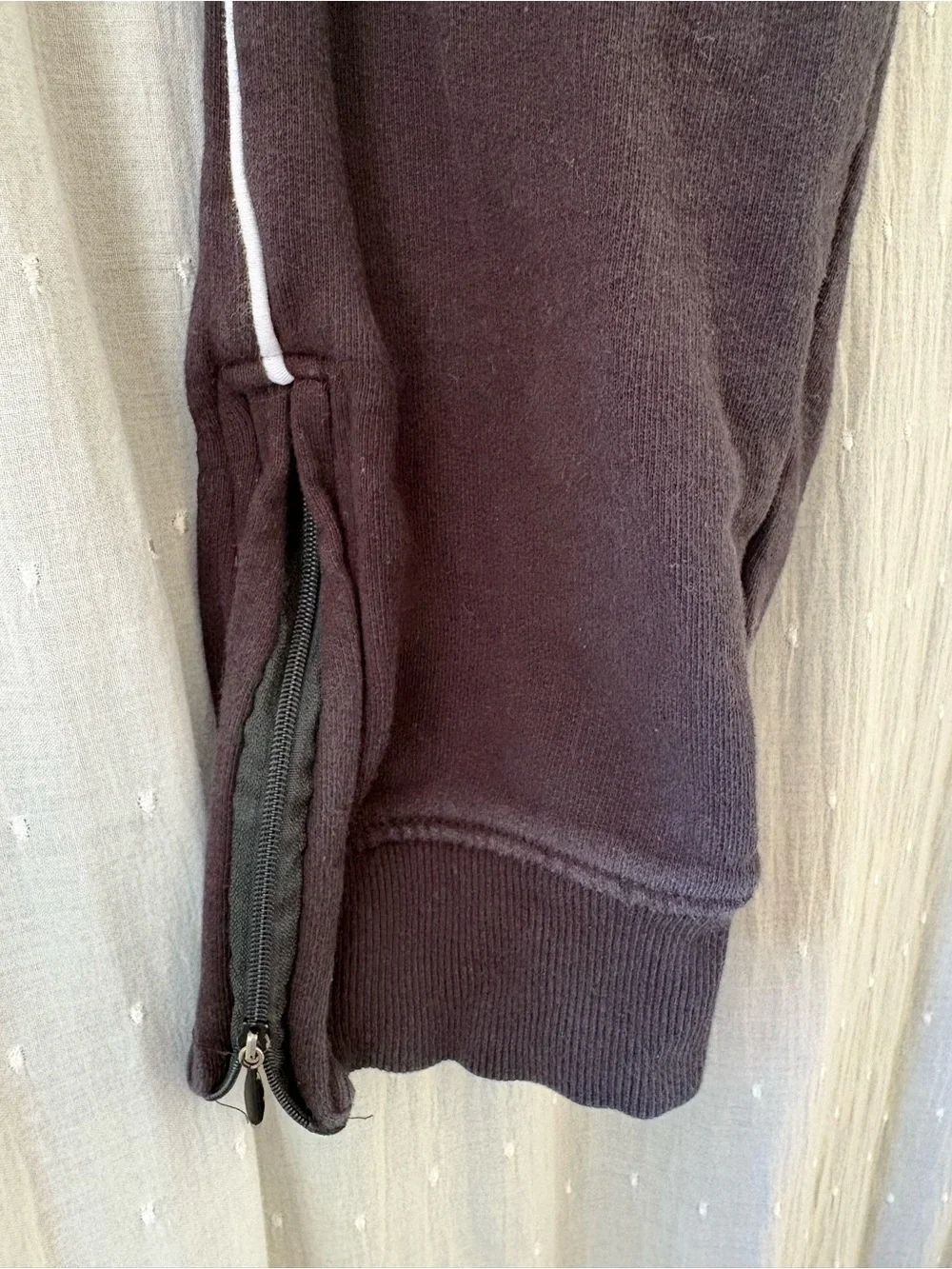 Staple Black Sweatpants with Embroidery Pigeon  Joggers with Zipper